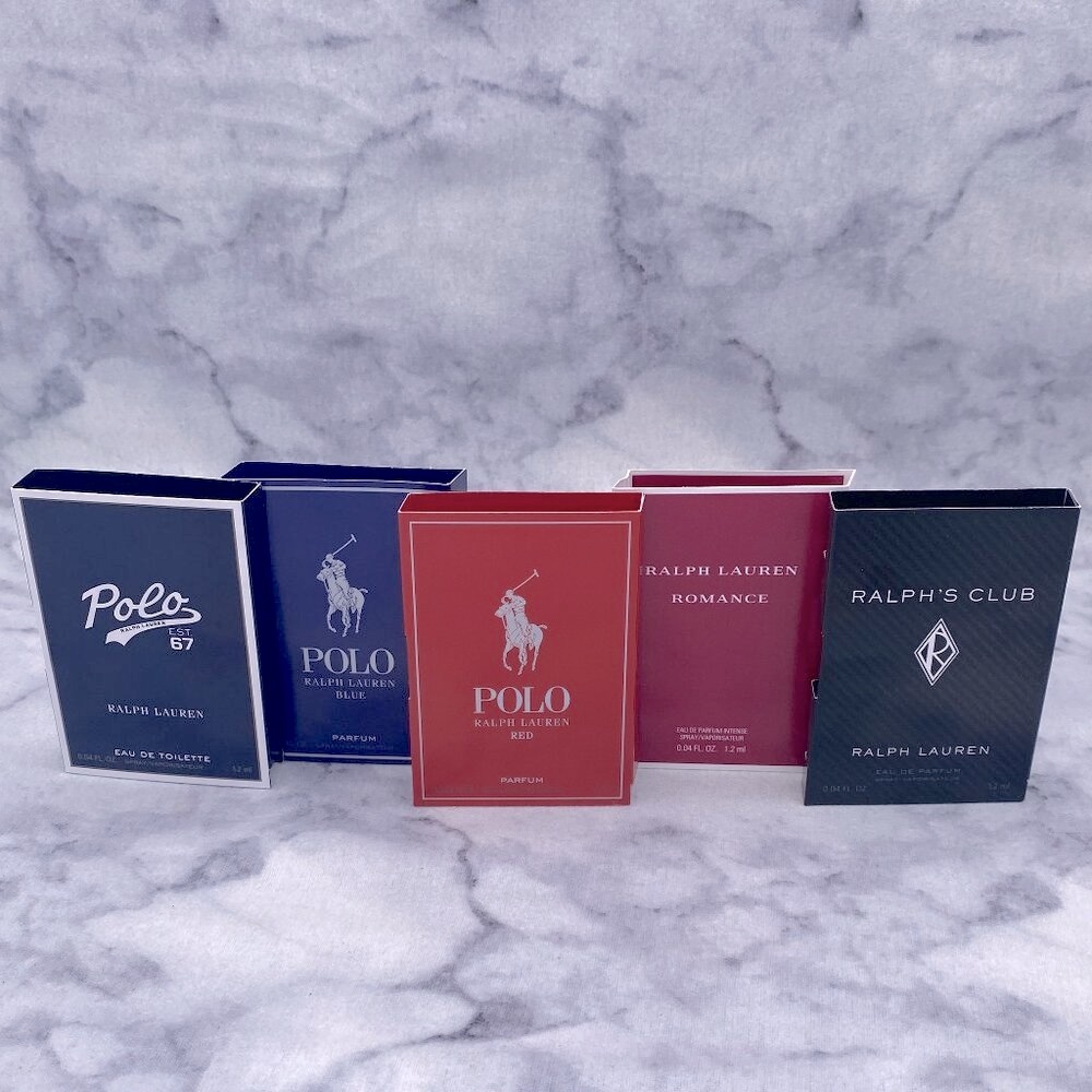 Lot of 5 Ralph Lauren Polo Set,Polo 67 Blue Red Romance-5x1.2ml,0.04oz-5pc-NEW - Picture 2 of 16